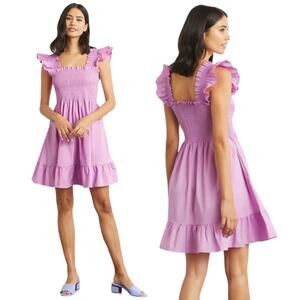Hill House Home The Elizabeth Nap Dress Mini Dress Lilac Sky Size S
